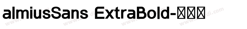 almiusSans ExtraBold字体转换